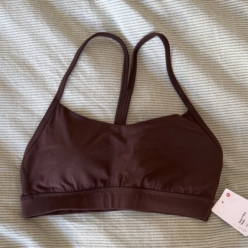 Lululemon Flow Y Bra in Espresso